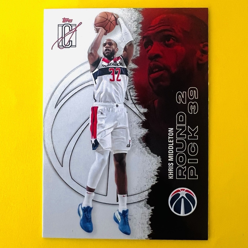 2025-26 Topps Signature Class Round 2 Pick 39 #12 Khris Middleton Wizards